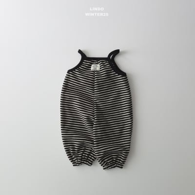 Lindo35｜(80cm-125cm) 磨毛肩帶連身褲24