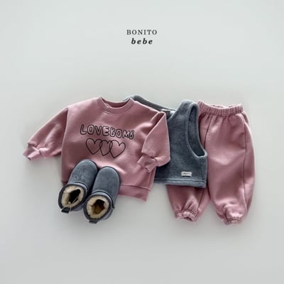 Bonito79｜(3m-18cm) 愛心印花休閒上衣14