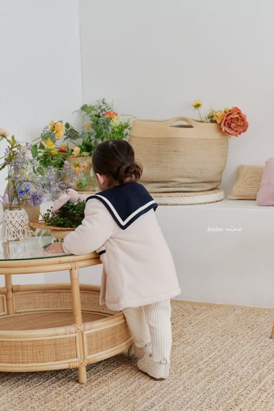 bebe nine30 (65cm-115cm) 1色海軍排釦大衣外套10