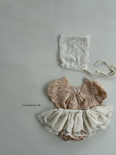 Bloom.b03｜(0m-18m) 亞麻碎花包屁衣7