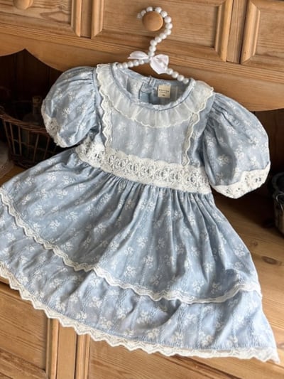 Marron06｜(3m-18m 1y-6y) 索菲亞蕾絲裙裝6