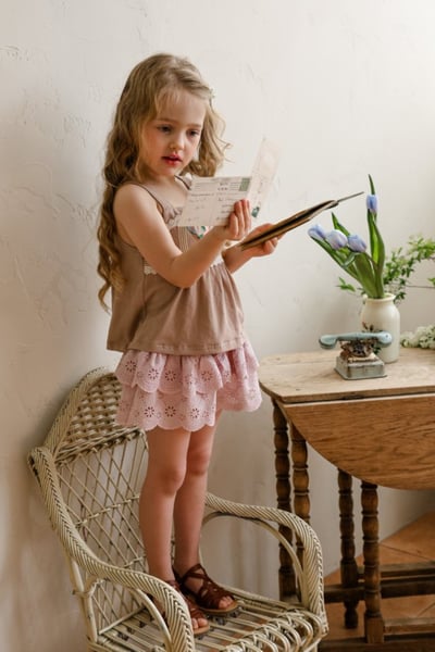 FLO11｜(75-140) 蕾絲鏤空蛋糕褲裙14