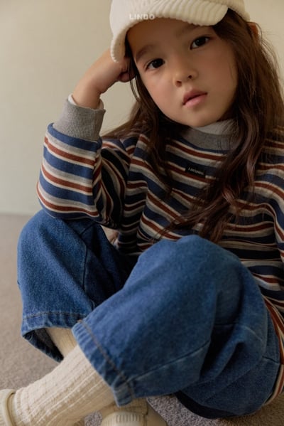 Lindo51｜(80cm-125cm) 多條紋休閒上衣12