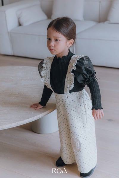 ROA29｜(80cm-120cm) 2色氣質點點吊帶褲17