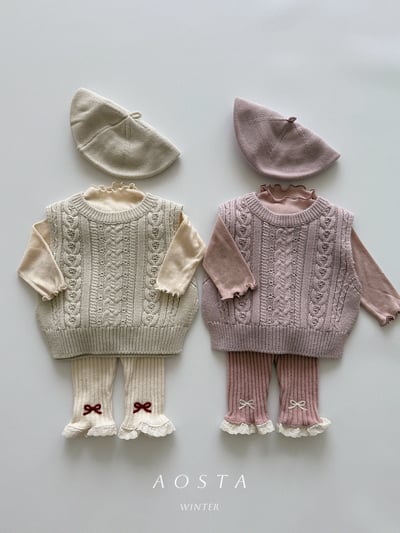 AOSTA58｜(6m-5y) 柔軟羊毛捲邊上衣14