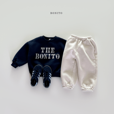 Bonito43｜(75cm-125cm-mom) logo簡約休閒上衣6