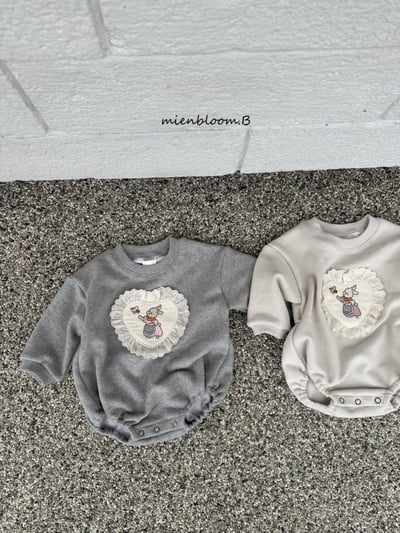 Bloom.b11｜(0m-24m/85cm-125cm) 蕾絲小兔花布包屁衣/洋裝8