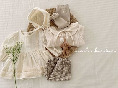 Valubebe82｜(65-80) 蕾絲刺繡包屁洋裝5