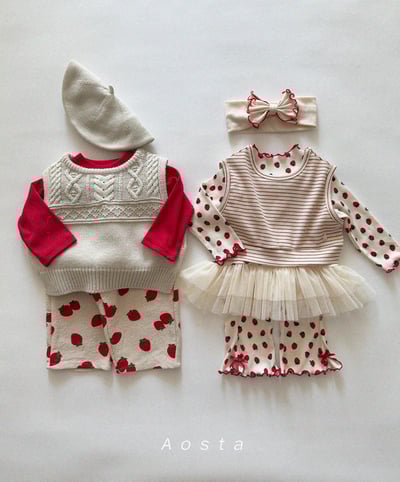 AOSTA35｜(6m-5y) 捲邊薄紗澎澎裙擺上衣13