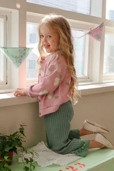 FLO19｜(75-140) 3色印花開襟外套4