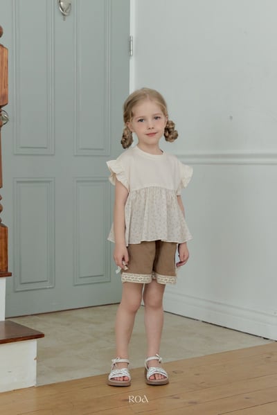 ROA20｜(6m-18m) 2色荷葉袖碎花上衣14