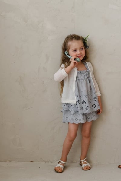 FLO21｜(75-140) 蕾絲開衫素外套18