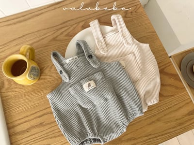 Valubebe07｜(65-80) 華夫格吊帶包屁衣15