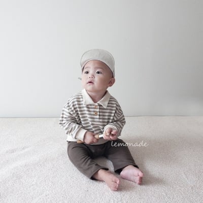 LEMONADE50｜(55cm-85cm) 2色有領條紋上衣3