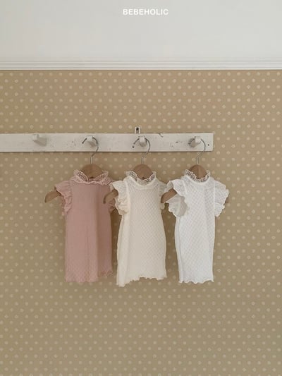 Bebe holic41｜(3m-18m) 中領蕾絲上衣4