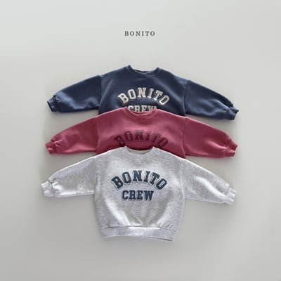 Bonito07｜(75cm-125cm) logo英字休閒上衣1