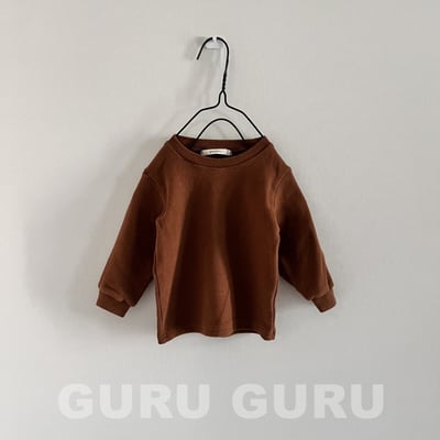 GURU GURU11｜(6m-24m) 3色簡約素面休閒上衣3
