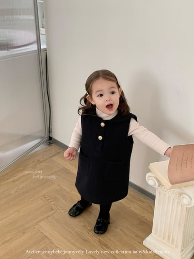 JE 591｜(73-110cm)  素色中領上衣6