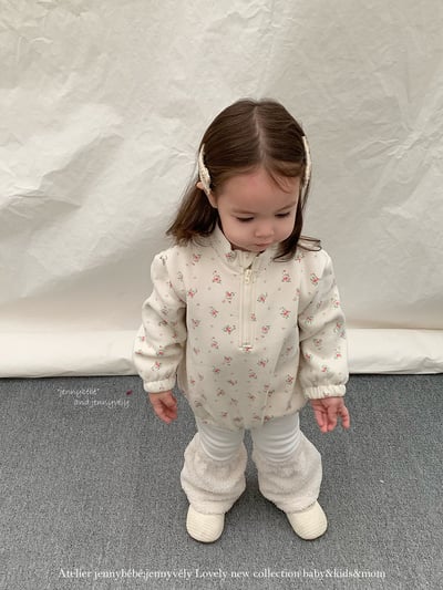 JE 254｜(66-90cm)  復古碎花包屁衣6