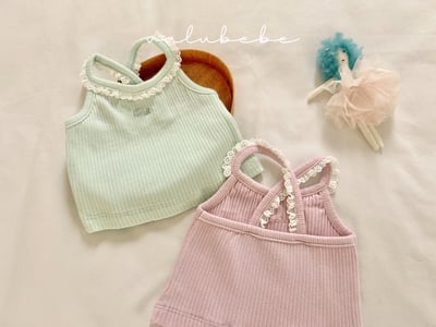 Valubebe 07｜(65-90cm) 蕾絲細肩背心2