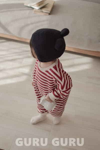 GURU GURU02｜(6m-24m) 2色條紋連身衣11