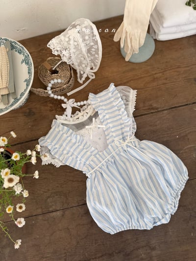 Marron12｜(3m-18m 1y-6y) 甜美吊帶綁結裝9