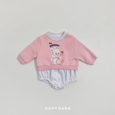 Oottbebe23｜(0m-12m) 熊兔拼色包屁衣13