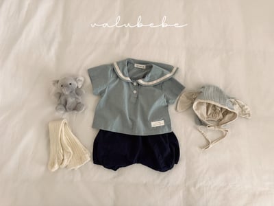 Valubebe 03｜(65-90cm)  水手紐扣襯衫7