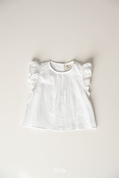 ROA21｜(6m-18m) 2色荷葉袖無袖上衣12