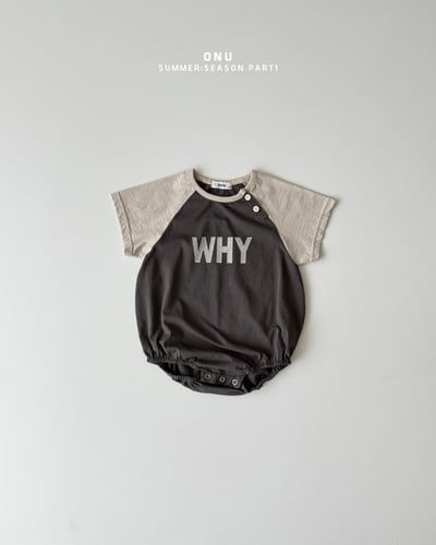 onu48｜(6m-12m) 英字印花包屁衣5