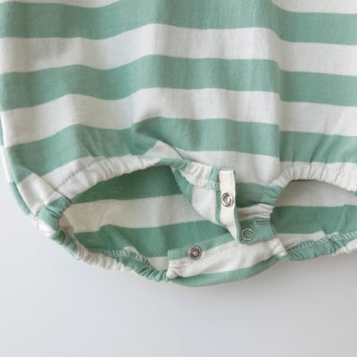 LEMONADE29｜(55cm-85cm) 2色粗條紋包屁衣含帽子9