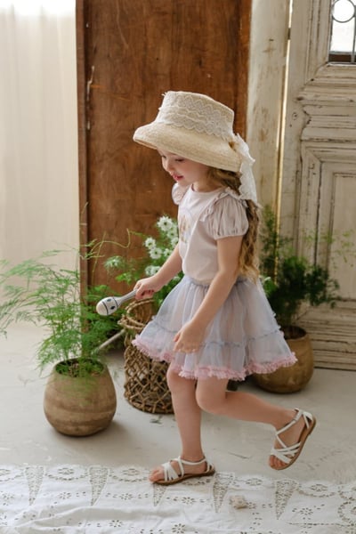 FLO12｜(75-140) 兔兔公主袖上衣10