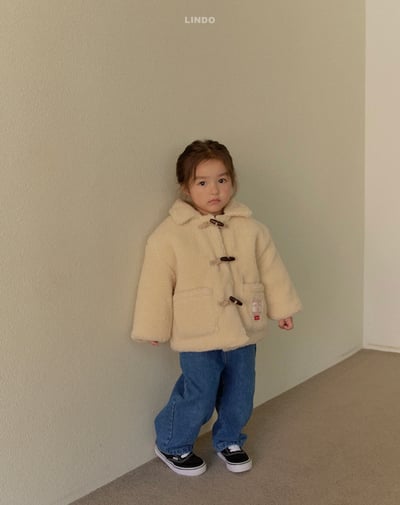 Lindo73｜(80cm-125cm) 牛角扣厚刷毛外套5