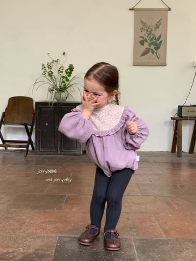 JE571｜(66-90cm) 暮丁香拼接荷葉邊包屁衣21