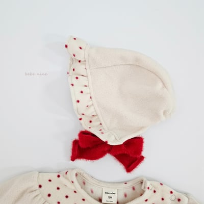 bebe nine05 (65cm-75cm) 2色波點撞色套裝含帽子11