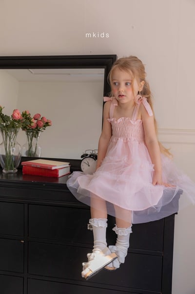 M-KIDS57｜(65-115cm) 無根蕾絲長襪13