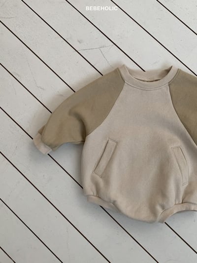 Bebe holic58｜(3m-18m) 撞色口袋包屁衣13