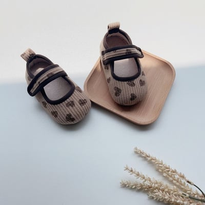 愛心毛絨線墊學步鞋6