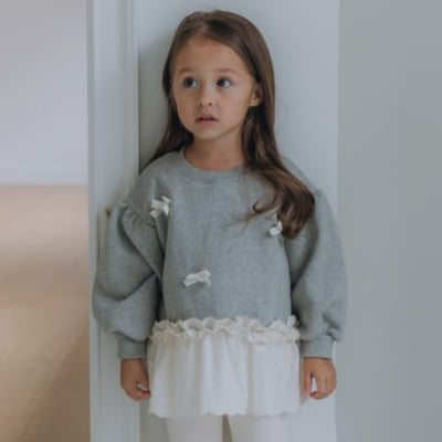 ROA05｜(80cm-120cm) 2色蝴蝶結蕾絲裙底上衣13