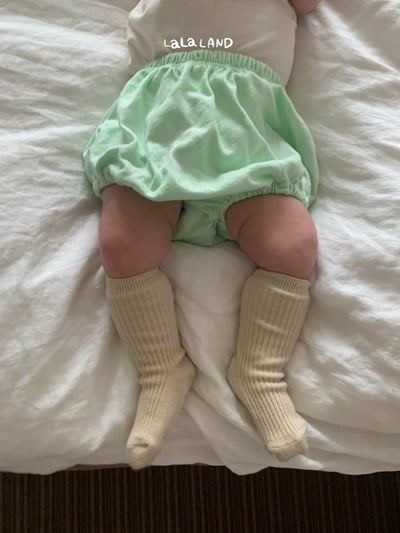 lala land16｜(3m-18m) 2色素面迷你燈籠褲12