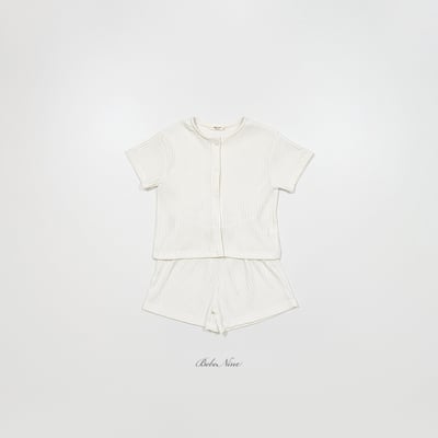 bebe nine26  (65cm-115cm) 2色鈕釦開衫套裝5