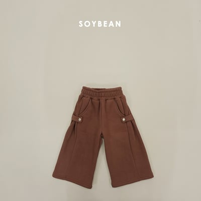 Soybean59｜(75cm-118cm) 按扣直筒棉褲9