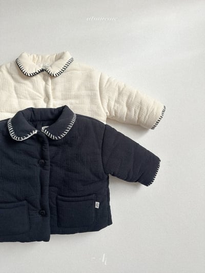 Atomeme35｜(70cm-110cm) 滾邊夾層棉厚外套3