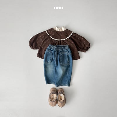 onu 19｜(70cm-115cm) 燈芯絨碎花蕾絲襯衫9