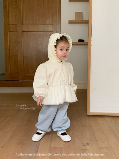 JE 661｜(80-110cm)  絨毛蕾絲束腳褲9