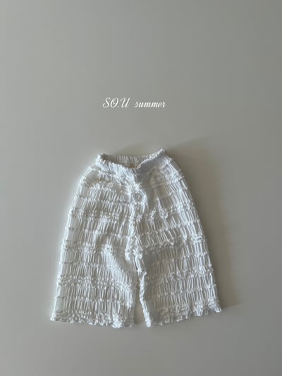 SO.U24｜(6m-4y) 抓皺直筒褲6
