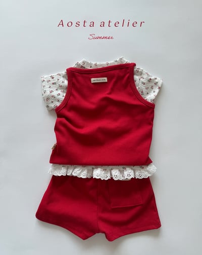 AOSTA10｜(6m-5y) 7色無袖小標素色上衣6