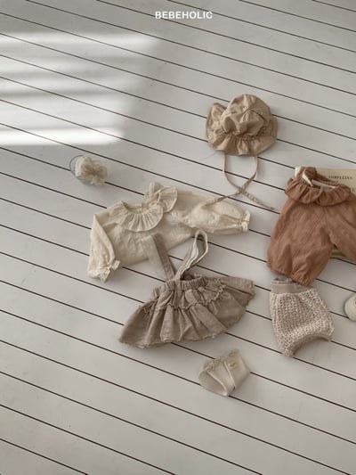 Bebe holic39｜(3m-18m) 花瓣領縮口襯衫12