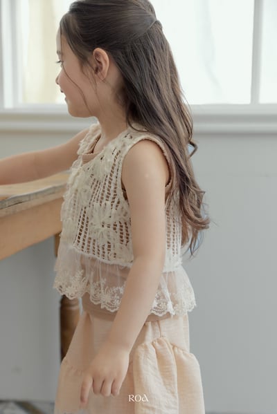 ROA22｜(6m-18m) 1色蕾絲鏤空背心13