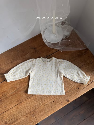 Marron06｜(1y-6y) 公主袖滾邊上衣7